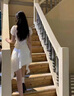 微光里 茶歇法式初戀白色不規(guī)則連衣裙女春夏超仙海邊度假公主裙小個子 【荷葉邊不規(guī)則裙】白色 S 曬單實拍圖