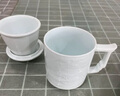 景德鎮陶瓷泡茶杯影青浮雕玲瓏高檔辦公杯家用大容量茶水分離水杯禮盒裝錦繡山河-浮雕玲瓏帶茶漏禮盒 曬單實(shí)拍圖
