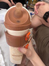 奶爸爸（Nicepapa）保溫杯300ml兒童上學(xué)水杯外出便攜吸管杯喝水喝奶316不銹鋼學(xué)飲杯 不銹鋼保溫杯 +背帶 曬單實(shí)拍圖