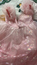 迪士尼艾莎女童公主裙連衣裙子女童夏裝夏季2025新款新品連衣裙童裝 曬單實(shí)拍圖