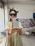 BOLON暴龍眼鏡楊紫同款貓眼寬腿墨鏡女太陽鏡旅行百搭配飾防曬BL3195 C10-金典黑 曬單實(shí)拍圖