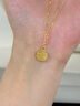 中國黃金CHINA GOLD福牌黃金項(xiàng)鏈女足金福字吊墜七夕情人節(jié)禮物送女友老婆生日實(shí)用 【京速達(dá)】足金福牌吊墜贈(zèng)S925鏈 曬單實(shí)拍圖