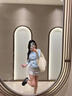 鉑吶苓開叉運動短裙女夏季高腰半身裙瑜伽羽毛球裙a字包臀裙防走光 開叉運動短裙【淺灰】 M 推薦【95斤-105斤】 曬單實拍圖