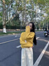 SNYDER WEAR軟糯寬松針織開衫女黃色疊穿秋季穿搭短款慵懶風(fēng)毛衣外套小個(gè)子女 黃色 常規(guī) S 建議85-95斤 曬單實(shí)拍圖