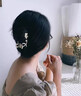 兩世歡仙氣桃花精致發(fā)夾頭飾高端發(fā)卡2025新款后腦勺抓夾頭發(fā)的漂亮夾子 桃花款 曬單實拍圖