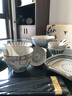 以辰釉下彩碗碟套裝碗家用新款侘寂復古中古風(fēng)高顏值餐具套裝碗盤(pán)喬遷 【高溫釉下彩】10人食64件配大湯碗 曬單實(shí)拍圖