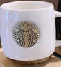 星巴克（Starbucks）杯子辦公咖啡杯陶瓷大容量水杯純色銅章馬克杯帶蓋中秋節 白色單杯原盒+杯蓋+勺子杯墊 0 曬單實(shí)拍圖