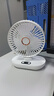 電風扇家用桌面風扇USB小風扇充電小米同款迷你小風扇學生宿舍靜音制冷辦公室大風力臺式電風扇 6寸-皓月白-搖頭款 【升級電機】 曬單實拍圖