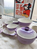 DearDali餐具套裝碗盤(pán)家用輕奢豪華精致高端碗碟陶瓷盤(pán)子喬遷之喜入宅禮物 【快遞裝】紫韻8人食豪華套裝 曬單實(shí)拍圖