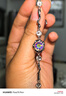 XUPING旭平首飾S合金【晶藤花絡(luò)】ins簡約手鏈女生日常送生日禮物 彩白色 約17+3cm 曬單實(shí)拍圖