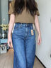 Levi's李維斯25年秋冬新款美式休閑女士BARREL高腰寬松錐形牛仔褲 中藍 25 (31) 曬單實拍圖