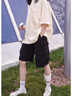 舒翎過(guò)膝工裝短褲女2025新款胖mm夏季五分褲子休閑寬松運動(dòng)大碼七分褲 黑色 L 105-115斤 曬單實(shí)拍圖