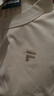 FILA FUSION斐樂(lè )女針織短袖衫秋季新款休閑緊身T恤 春蕎色-BG M 曬單實(shí)拍圖