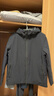 利郎輕薄羽絨服男連帽簡約90白鴨絨男士羽絨外套 黑灰（24DBR2013Y） M 165/84A 曬單實拍圖