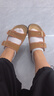 TOOMANYSHOES 延長(zhǎng)假期 25新款夏季勃肯拖鞋女外穿厚底一腳蹬情侶情人節(jié)女鞋 卡其色 36 曬單實(shí)拍圖