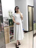 朗茵孕婦連衣裙2025新款潮媽孕期穿搭法式寬松純棉長(cháng)裙夏季孕婦裙 深灰色 [慵懶隨性. 舒適至上] M建議80-115斤 曬單實(shí)拍圖