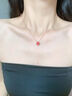 GRACE GIRL四葉草項鏈?zhǔn)宙溑籽b小眾輕奢實(shí)用生日禮物紀(jì)念日情人節(jié)送女友 紅瑪瑙三件套【項鏈+手鏈+耳釘】 曬單實(shí)拍圖