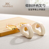 英氏（YEEHOO）寶寶自主進食輔食勺子一歲學(xué)吃飯訓(xùn)練習(xí)兒童PPSU餐具彎頭叉勺 曬單實拍圖