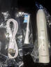松下（Panasonic）電動牙刷聲波震動深度清潔 美白護齦 呵護牙齦超長續(xù)航可視電量滑動解鎖 3檔清潔生日禮物EW-DC033 白色【升級DC033】配抗菌刷頭*2 曬單實拍圖