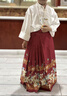 古妮婭兒童馬面裙套裝新中式國(guó)風(fēng)演出服女童民族服裝 曬單實(shí)拍圖