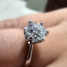 曼迪諾鉑金鑲培育鉆石戒指皇冠六爪人工培育鉆戒求婚結(jié)婚訂婚七夕禮物 IGI/1克拉D/VVS2（鉑金) 曬單實(shí)拍圖