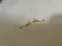 周六福輕婚嫁系列蝴蝶結(jié)黃金耳墜女生日禮物計價A0912513 一對 約2.02g 曬單實拍圖