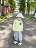 史努比（SNOOPY）男童褲子兒童衛(wèi)褲中小童休閑長褲寶寶時(shí)尚束腳口褲童年童趣淺花灰 曬單實(shí)拍圖