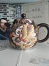 璽翰雅（ROYHOYE）大師精品收藏級(jí)宜興紫砂壺名家張小嶺茶壺手工泡茶壺單茶具匏尊壺 龍鳳呈祥 匏尊 張小嶺作品 520ml 曬單實(shí)拍圖