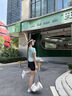 百思絨專業(yè)晨跑健身瑜伽服女2025夏季新款運(yùn)動(dòng)套裝高腰顯身材透氣速干衣 薄荷綠兩件套（黑褲） M 曬單實(shí)拍圖