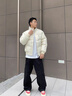 Teenie Weenie Men小熊男裝簡約羽絨服男冬季休閑立領(lǐng)夾克情侶外套 象牙白 S (165) 曬單實拍圖