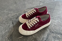 回力（Warrior）官方女鞋2025夏季簡(jiǎn)約帆布鞋百搭板鞋女學(xué)生運動(dòng)休閑鞋 酒紅色 35 曬單實(shí)拍圖