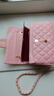 香奈小香兒高級感包包女2026新款大牌經(jīng)典菱格鏈條女包單肩斜挎包 粉色大號 曬單實(shí)拍圖