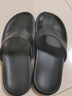AREA男士拖鞋男2026新款夏季牛皮涼拖鞋夾腳人字拖男潮真皮防滑 黑色 38 曬單實(shí)拍圖