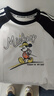 迪士尼寶寶（Disney Baby）童裝男女兒童夏季米奇卡通短袖純棉T恤時(shí)尚休閑透氣短袖夏季新款 ZD2ES018黑白 120 曬單實(shí)拍圖