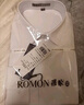 羅蒙（ROMON）短袖襯衫男士2025夏季涼感棉質(zhì)上衣商務(wù)休閑正裝白襯衣MQ21白色40 曬單實(shí)拍圖