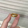 中國黃金（CHINA GOLD）黃金戒指足金999古法磨砂活口戒指婚三金節(jié)日禮物送女友老婆 【約5.9g】光面磨砂女戒 曬單實(shí)拍圖