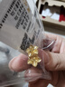 周六福七夕禮物黃金耳釘女足金999花卉耳飾耳針 計(jì)價(jià) 2.32g 曬單實(shí)拍圖