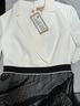 PORTS寶姿春夏新品女裝Two-in-one網(wǎng)紗拼接西服裙LM8D064MCP015 黑色 XS (2) 曬單實(shí)拍圖