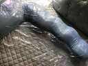 貓人長條枕床上涼感女生睡覺專用冰絲男生款睡眠夏季側(cè)睡夾腿抱枕 【升級防菌抱枕】成人款【藍色】 曬單實拍圖
