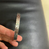 CS中國白銀999足銀碎碎冰銀手鐲龍鱗實(shí)心銀鐲子送女友老婆生日禮物 碎碎冰（開口扁平款）30g 曬單實(shí)拍圖