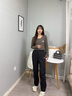 波司登（BOSIDENG）2025年新款男女情侶同款外穿加厚修身百搭經(jīng)典羽絨褲B250445990DS 黑色8056 S 160/66A 體重約100-110斤 曬單實(shí)拍圖