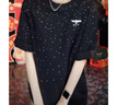 BOY LONDON【滿天星】春夏男女同款短袖漸變燙鉆印花時(shí)尚T恤N01107 黑色 M 曬單實(shí)拍圖