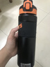 XKJ【德國】保溫杯316不銹鋼男大容量女學生吸管茶水分離兒童杯 白色-500ML【直飲+吸管】+不銹鋼茶隔 曬單實拍圖