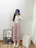 TKSY時尚白色工裝羽絨褲女冬季外穿2025新款加厚東北棉褲夾棉防寒褲冬 白色 3XL 曬單實拍圖