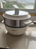 美的（Midea）電炒鍋不粘鍋一體插電多功能鐵鍋電炒鍋多功能一體2025新款炒菜鍋插電一體家用蒸煮煎炒多用途鍋 3.2L 【配蒸籠 油溫紅燈提醒】HCG2572 曬單實(shí)拍圖