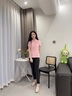 lareen fitty高端潮牌翻領(lǐng)短袖T恤女2025夏季新款修身收腰刺繡POLO衫氣質(zhì)上衣 白色 L ( 建議100-110斤 ) 曬單實(shí)拍圖