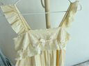 馬克公主吊帶睡裙女夏季純棉可愛(ài)少女背心睡衣裙子夏款甜美家居服 LY1122-背心睡裙 M 曬單實(shí)拍圖