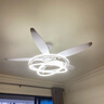 佑家新款五葉大風量風扇燈現(xiàn)代簡約客廳餐廳電扇燈大瓦數(shù)高亮吊扇燈 53寸五葉啞光白 180wLED高亮 曬單實拍圖