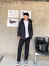 鴨鴨時空道宇系列短款三防羽絨服男女同款2025冬季新款泡芙加厚外套 月光白色 M (建議110-130斤) 曬單實拍圖