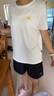 安踏多彩T丨抗菌冰絲短袖t恤女2025夏季正肩顯瘦透氣休閑運動(dòng)上衣 夏日瓜瓜丨象牙白 -1 XL (女175) 曬單實(shí)拍圖